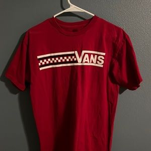 red vans t shirt size medium